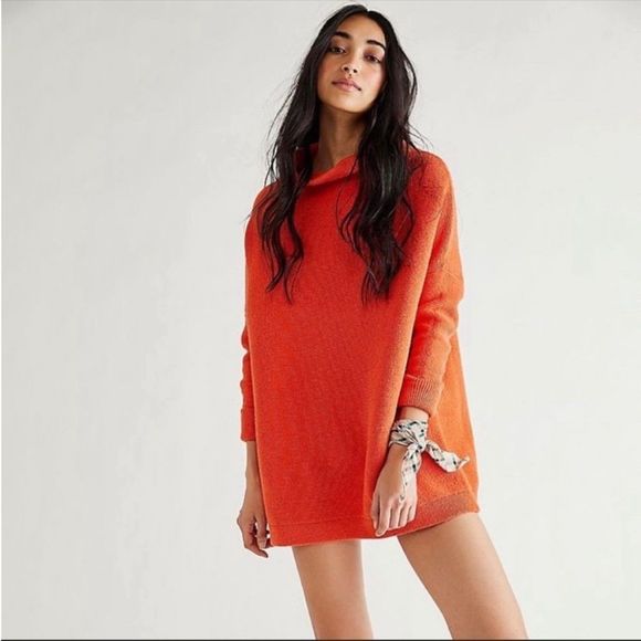 Free People Sweaters - Free People Ottoman Slouchy Tunic Sweater in Fire Ruby NWOT